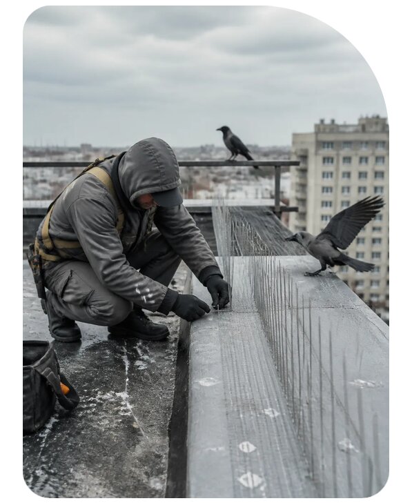 Защита от ворон под ключ в Белгороде по цене от 5194 р. | Сенат-Блг